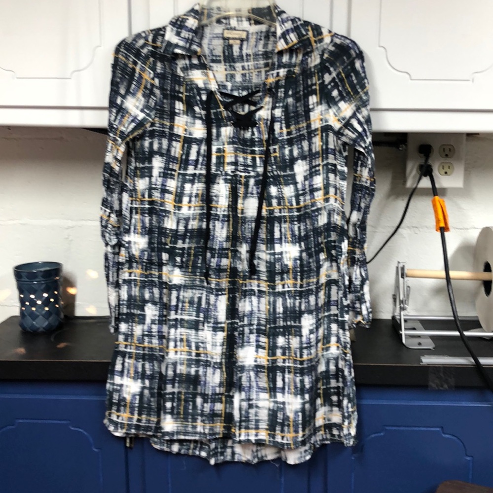 Ethereal long sleeve high low tunic‎ dress